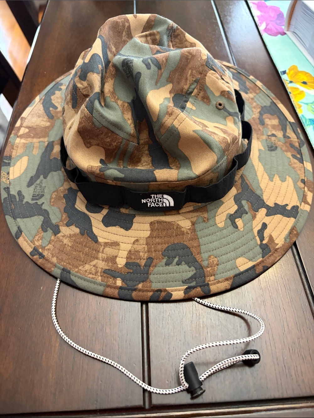 The North Face Camo Boonie Hat - Brown/Green/Black -unisex Youth size S-M